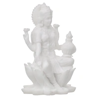 White Polyresin Goddess Laxmi Statue