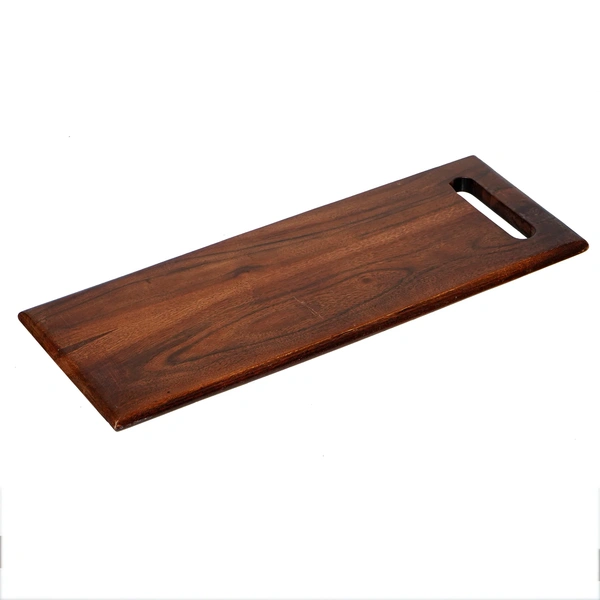 Brown Long Rectangle Wooden Chopping Board