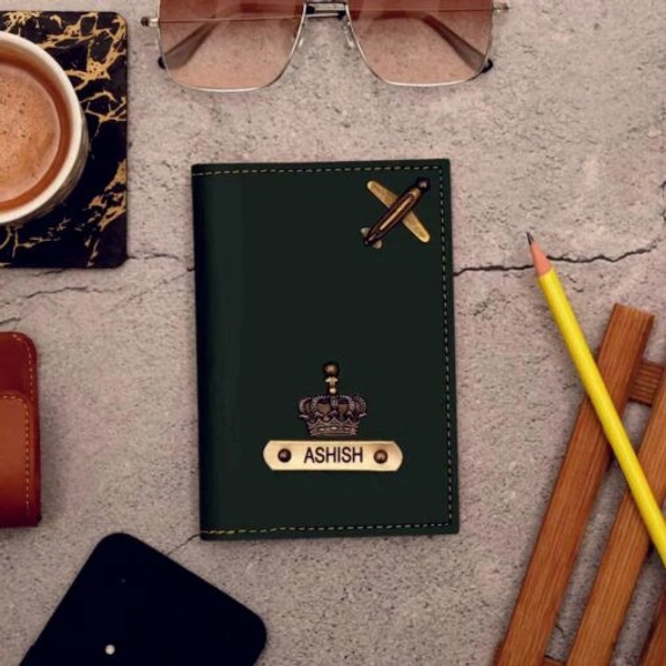 Personalized Olive Passport Cover | Travel In Style