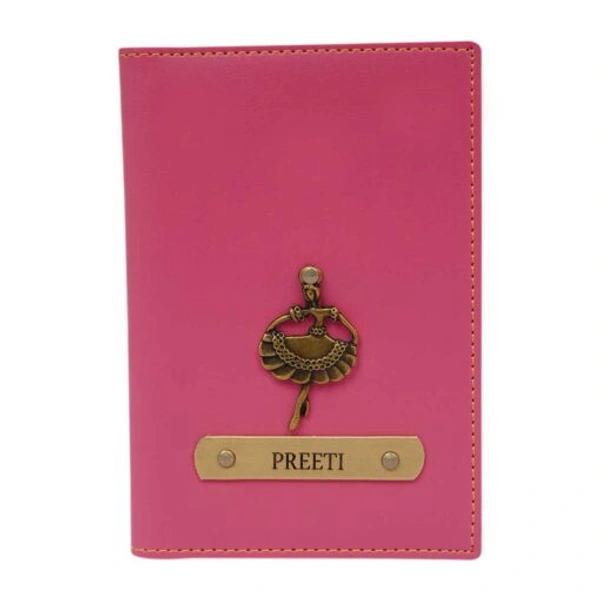 Personalized Travel Passport Cover | Pink