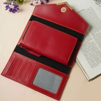Elegant Personalized Women's Wallet With Charm | Red