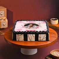Women's Day Square Photo Cake - 2 Kg