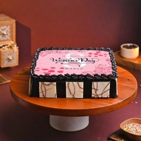 Happy Womens Day Poster Cake - 500 Gm