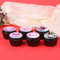 Set Of Six Delicious And Creamy Women's Day Cupcakes