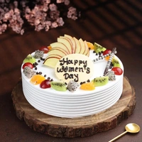 Round Shaped Vanilla Fruit Cake - 1 Kg