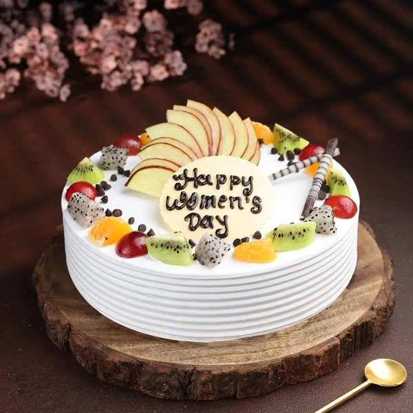 Round Shaped Vanilla Fruit Cake - 1 Kg