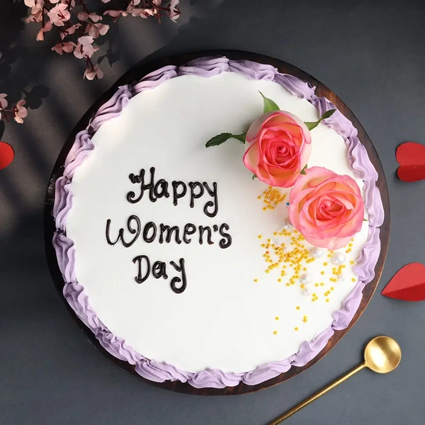 Blooming Women Day Strawberry Cake - 1 Kg