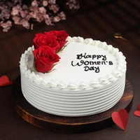 Women's Day Red Velvet Cake - 1.5 Kg