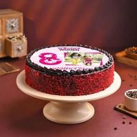 Wonder Woman Photo Cake - 1 Kg