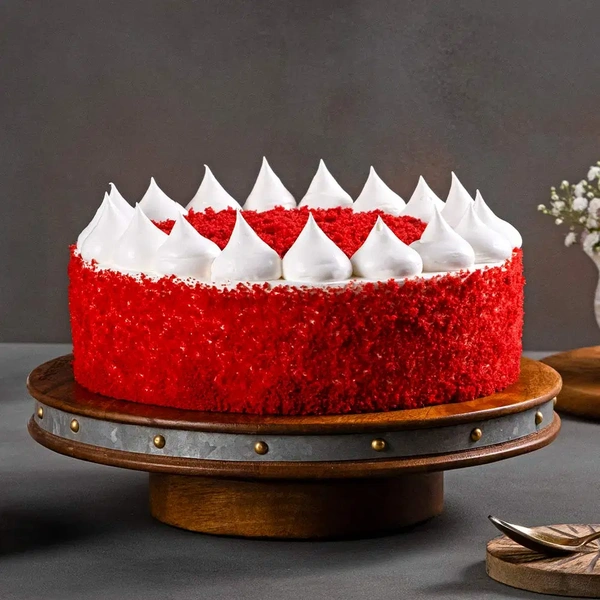 Red Velvet Cream Cake - 500 Gm