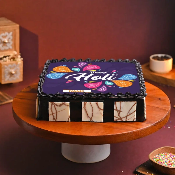 Colorful Holi Poster Cake - 500 Gm