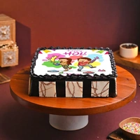Cute Colors Holi Poster Cake - 2 Kg