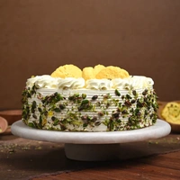 Rasmalai Pista Whipped Cream Cake - 1.5 Kg