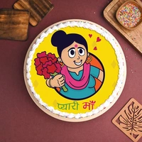 Vibrant Poster Cake for Pyaari Maa - 2 Kg