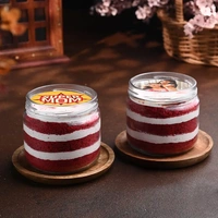 Super Mom Red Velvet Photo Jar Cakes - 375 Ml