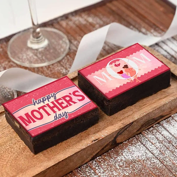 Moms Day Truffle Brownie Duo
