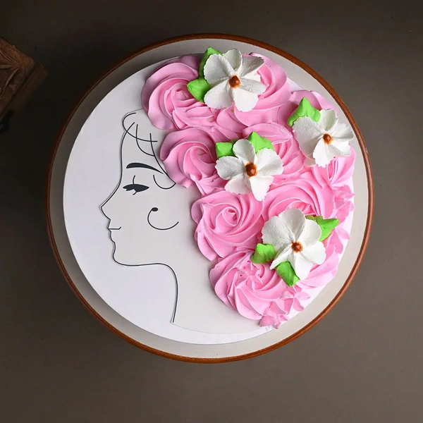 Floral Vanilla Cake - 2 Kg