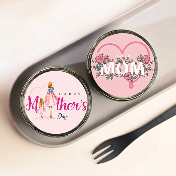 Cutesy Mom Love Chocolate Jar Cakes - 375 Ml