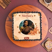 Hearwarming Photo Cake For Mom - 1.5 Kg