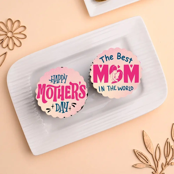Best Mom Cupcake Duo - 2 Pcs