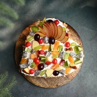 Heart Shape Fruits & Nuts Cake - 500 Gm