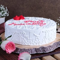 Happy Anniversary Rose Vanilla Cake - 2 Kg