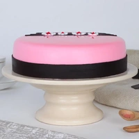 Floral Design Pink Strawberry Cake - 1.5 Kg