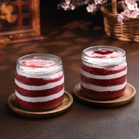 Romantic Red Velvet Anniversary Photo Jar Cakes - 375 Ml