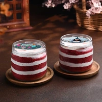 Personalised Bday Red Velvet Jar Cakes - 375 Ml