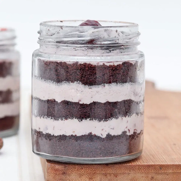 Two Black Forest Jar Cake - 375 Ml