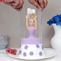 Purple Barbie Pull Me Up Pineapple Cake - 1.5 Kg