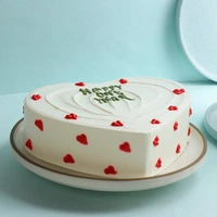 Happy One Year Heart Pineapple Cake - 500 Gm