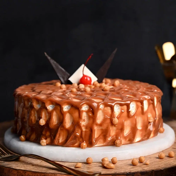Caramel Butterscotch Cherry Cake - 1.5 Kg