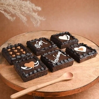 6 Choco Walnut Anniversary Brownies - 6 Pcs