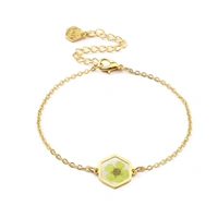 Luminescent Resin Gold Bracelet
