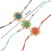 Set of 3 Lotus Blessing Rakhis