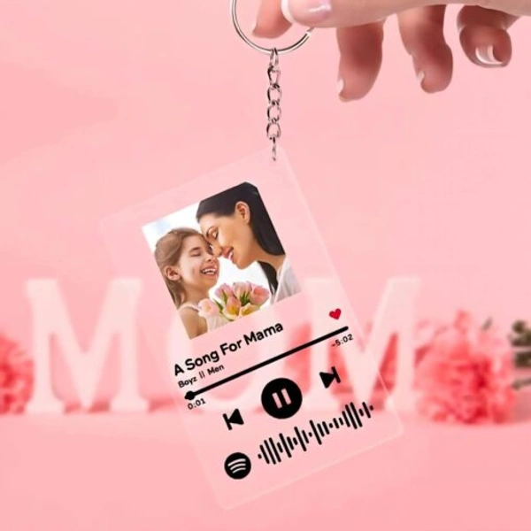 Personalized Spotify Keychain With Photo