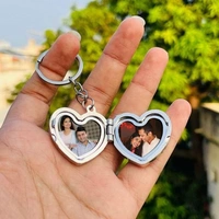 Personalized Heart Stainless Steel Keychain