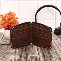 Personalized Unisex Brown Wallet with Name & Charm