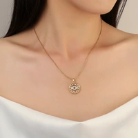 Wyn Evil eye Gold Necklace