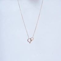 Promise Ring Rose Gold Necklace