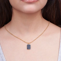 Midnight Onyx Gold Necklace