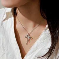 Cupid’s Bow Silver Necklace