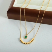 Emerald Vine Neckalce - Gold