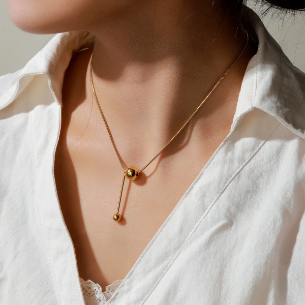 Ball Drop Gold Chain