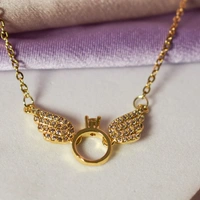 Angel Wings Necklace - Gold