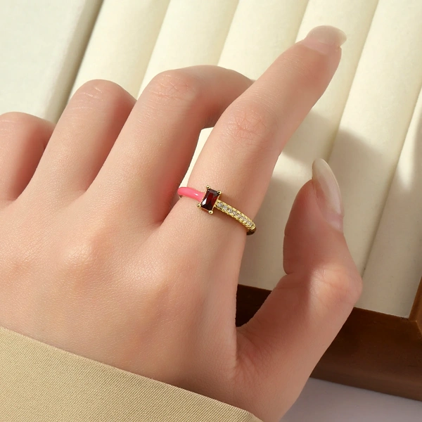 Chroma Sparkle Ring - Red