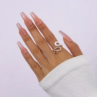 Diamond Loop Gold Ring