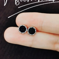 Black Beaten Studs