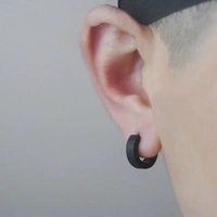 Modern You Black Earrings